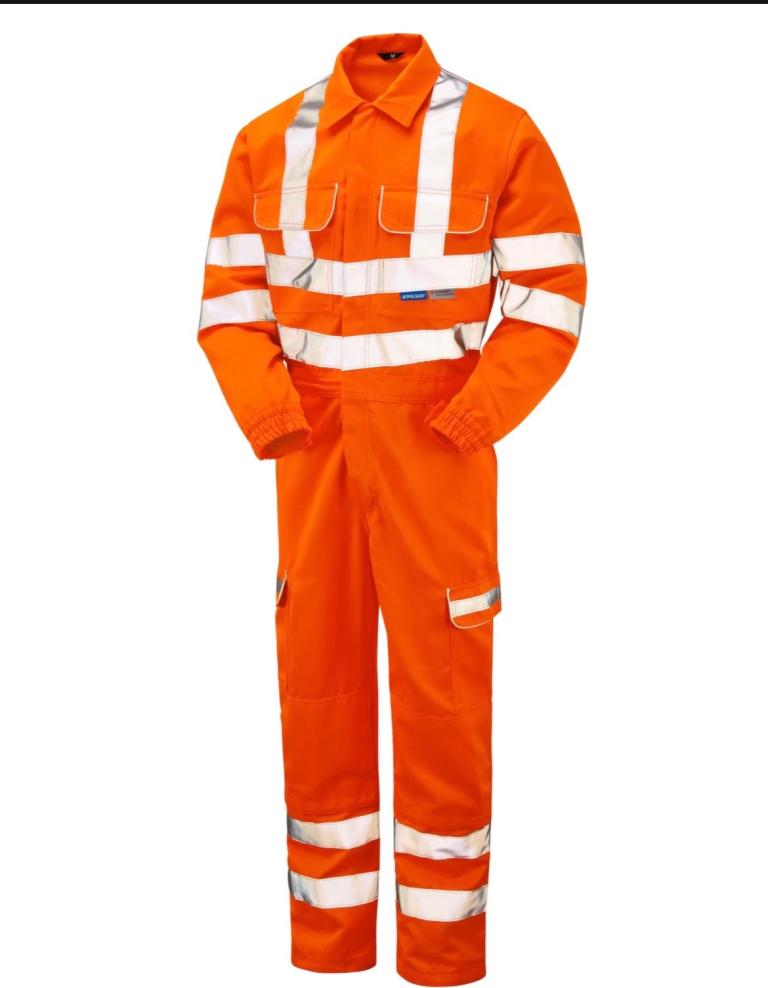 Pulsar Hi-Vis Orange Work Overalls – Brand New
