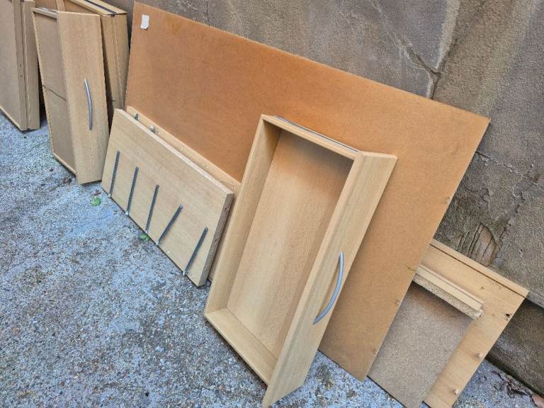 Wooden Wardrobe/Drawer Parts - Good Condition