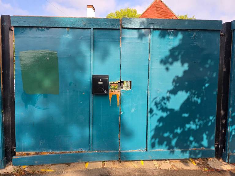 Heavy Duty Steel-Framed Double Driveway / Security Gates with Steel Posts – £395 ONO