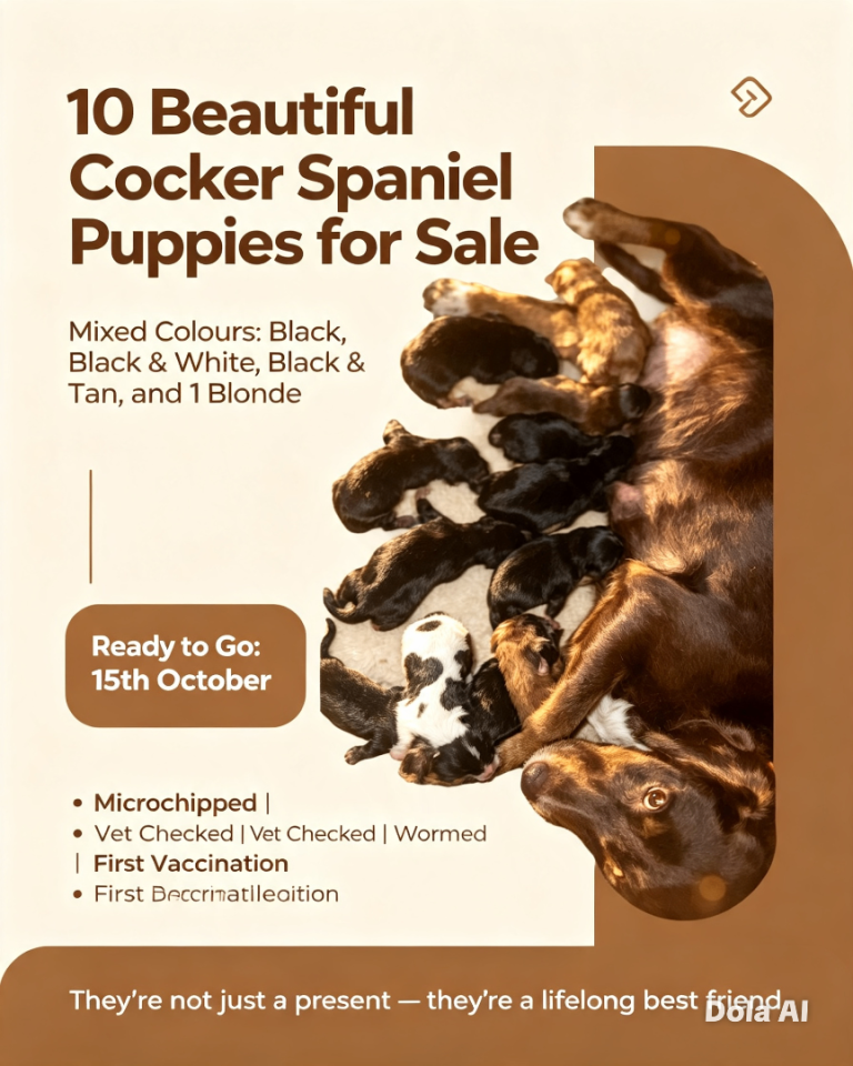 Cocker spaniel puppies 