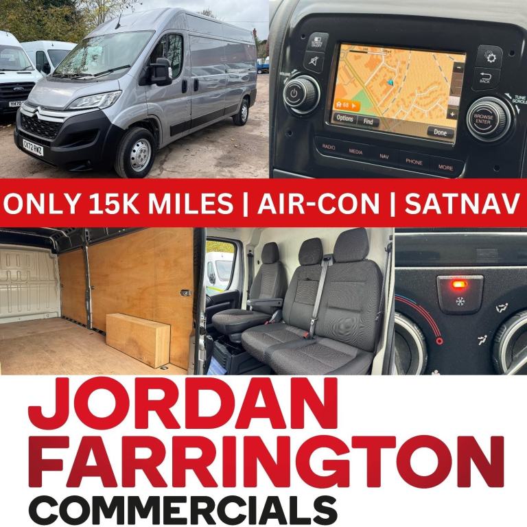 2022 72 reg CITROEN RELAY L3H2 ENTERPRISE PANEL VAN WITH AIR-CON 15,500 MILES