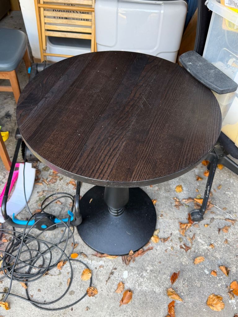 Cafe table and 2 chairs