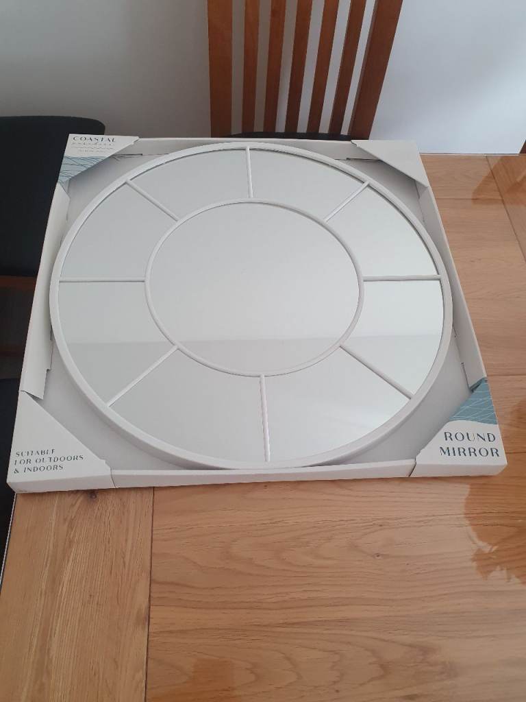 Brand New White Round Segmented Mirror