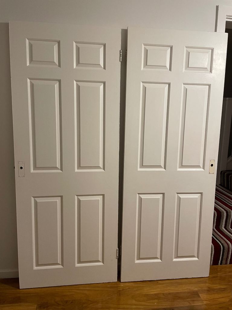 10 x White 6 Panel Internal Doors