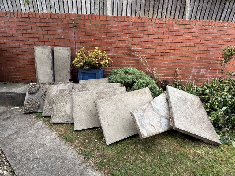 Used Concrete Patio Slabs - Various Sizes