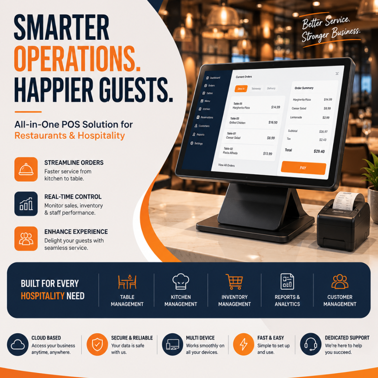 All-in-One POS Solution for Restaurants & Hospitality - New
