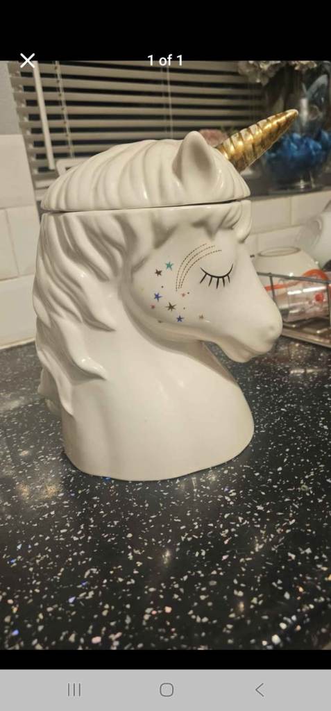 Unicorn cookie/sweet jar 