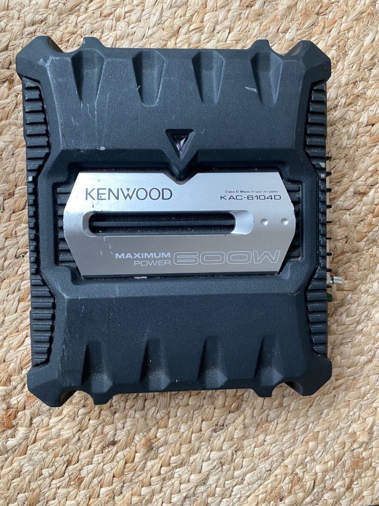 Kenwood KAC 7104d 600w amp with Sony Xplod 1200w sub woofer