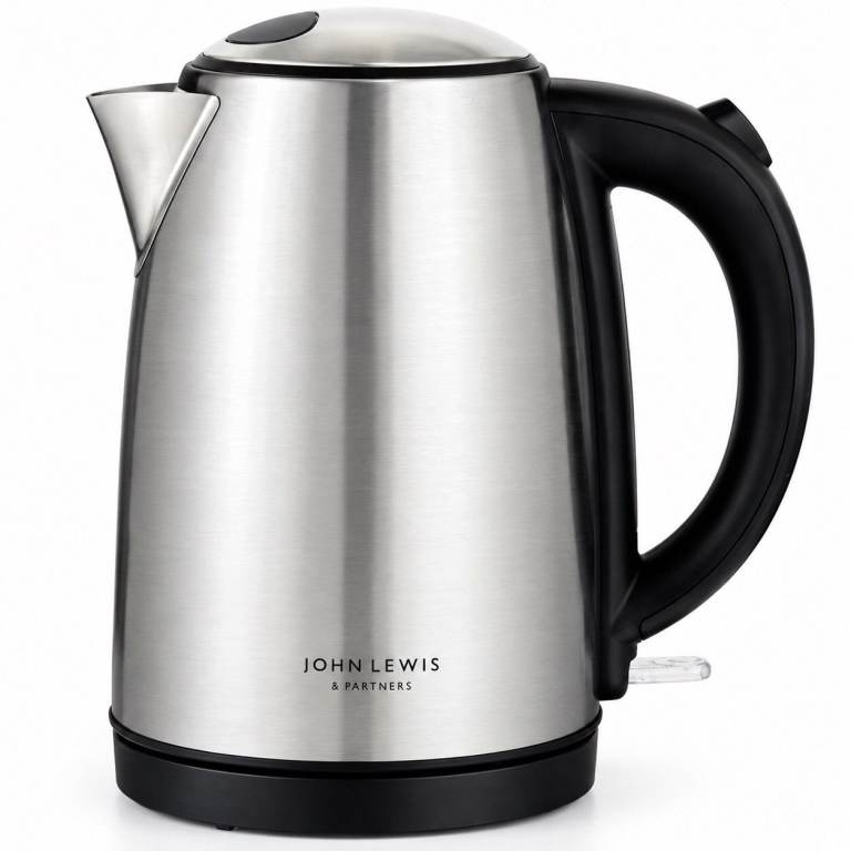 John Lewis ANYDAY 1.7L Brushed Stainless Steel Cordless Kettle 3000W JLK093