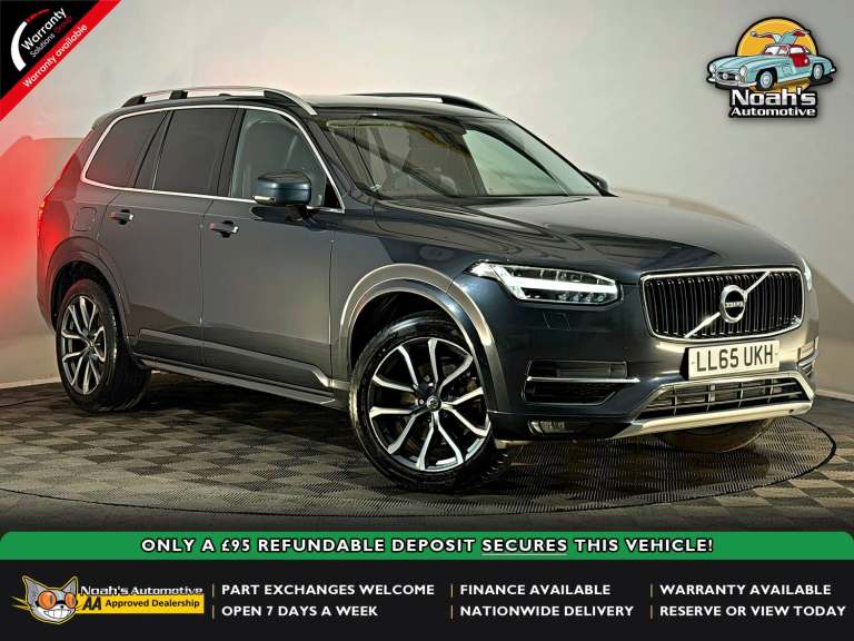 2015 65 VOLVO XC90 MOMENTUM D5 2.0 DIESEL GEARTRONIC AUTOMATIC 7 SEATER AWD SUV