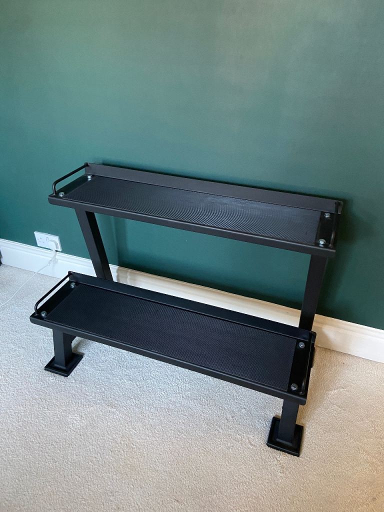 Mirafit two tier kettlebell weights rack
