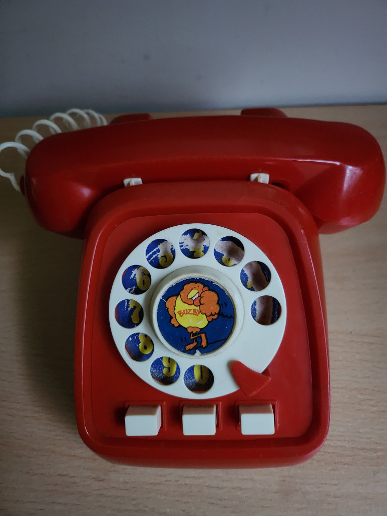 Rare Vintage 1970's BUZBY Talking Telephone (Not working)