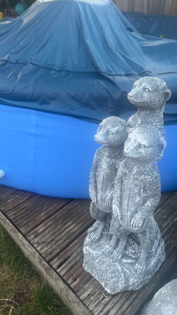Garden Meerkat Ornament – Stone, Good Condition
