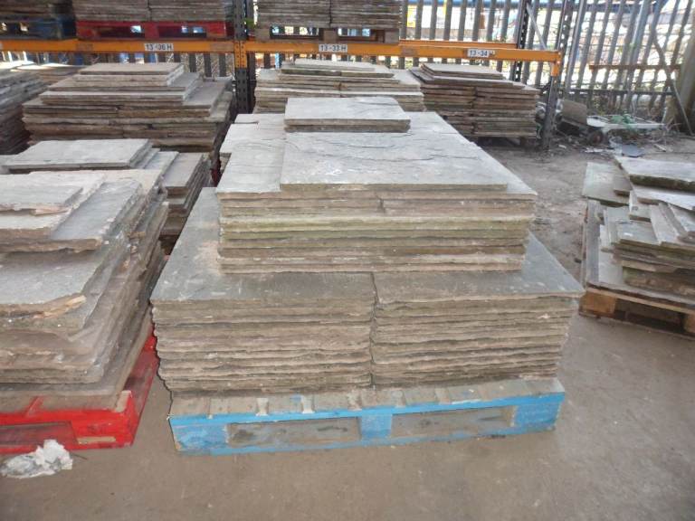 STONE FLAGS - NATURAL STONE PAVING WEATHERED , FROM £25 TO £30 PER SQ METER .