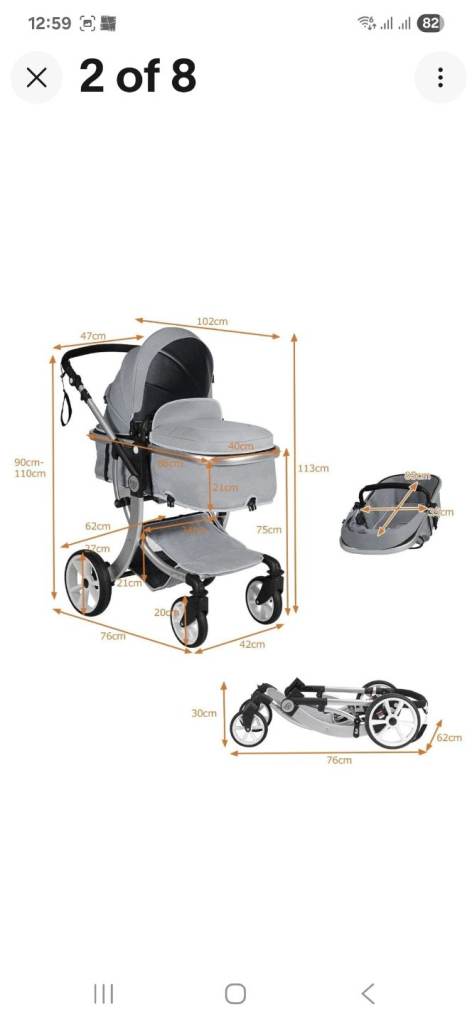 2 in one baby stroller 