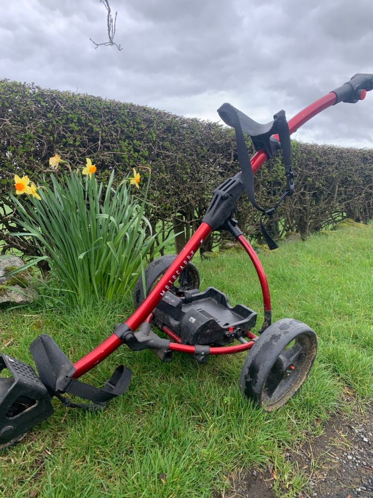 Motocaddy S1 Golf Trolley - Red, Good Condition