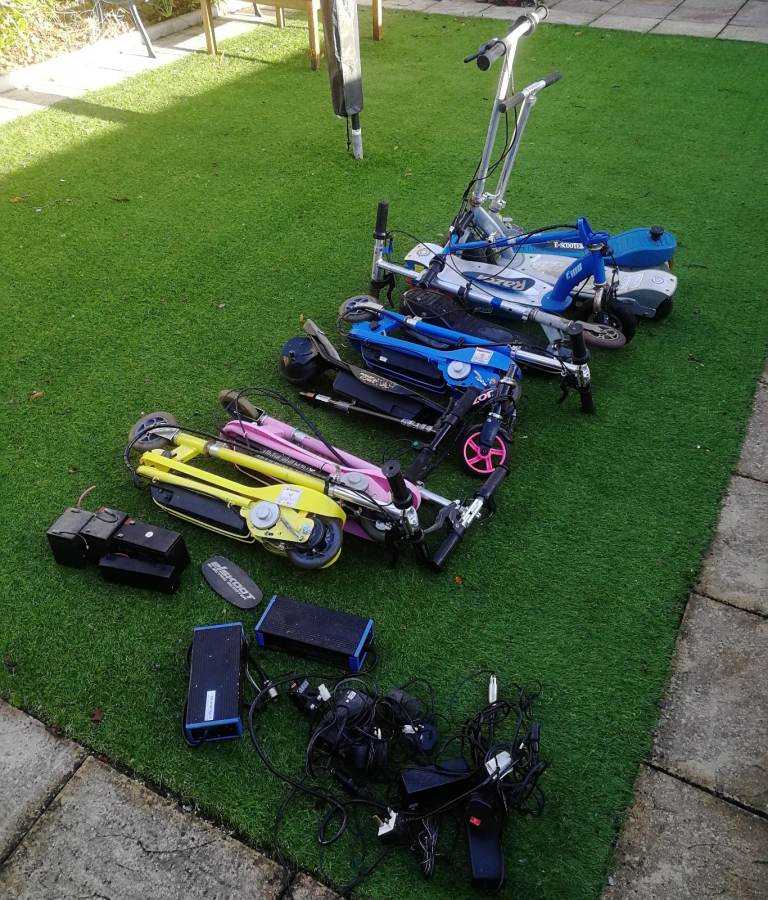 Electric Scooter Job Lot + Chargers - Spares Repair