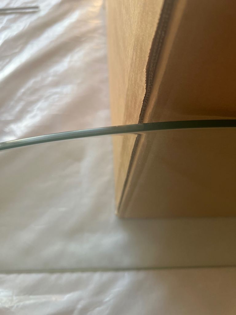 X3 toughened glass alcove shelves