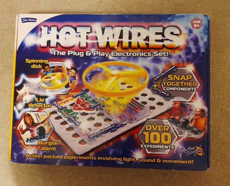 Rrp £60 unused John Adams Hot Wires Electronics Set STEM building science toy