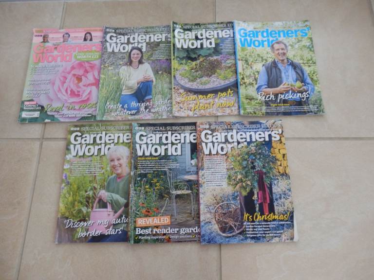 Gardeners World magazines x 7 dated from June 2024 to December 2024