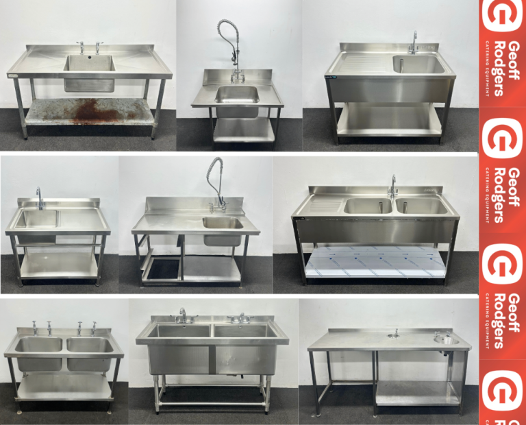 Huge Range Of Used Commercial Sinks - Single Bowl/Double Bowl - Pay Over 3 Months - In Stock NOW!