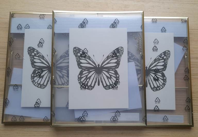 Ikea lerboda metal gold photo frame