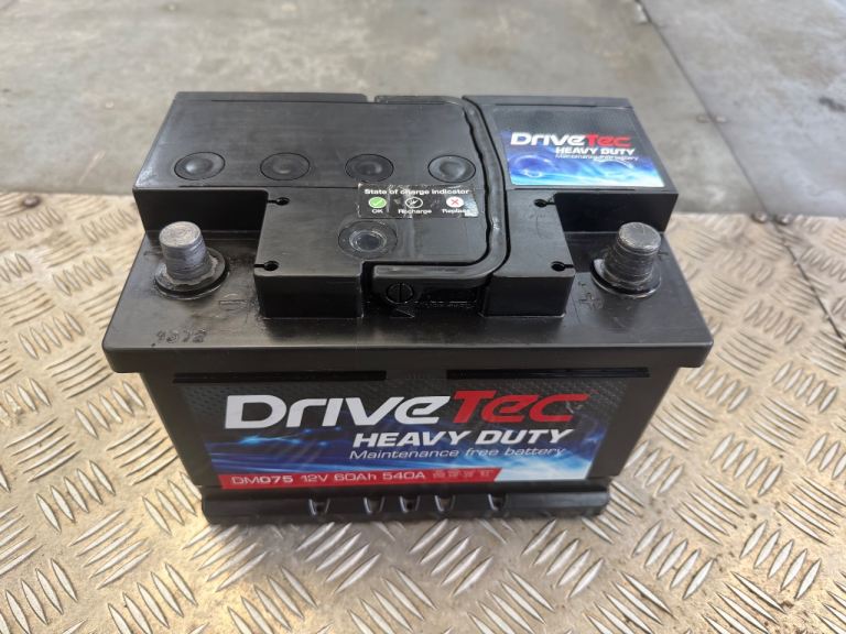 DRIVETEC HEAVY DUTY 12 VOLT BATTERY 60AH GOOD CONDITION 