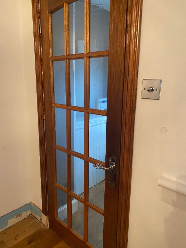 FREE Stained Internal doors with 15 panes glass x2 