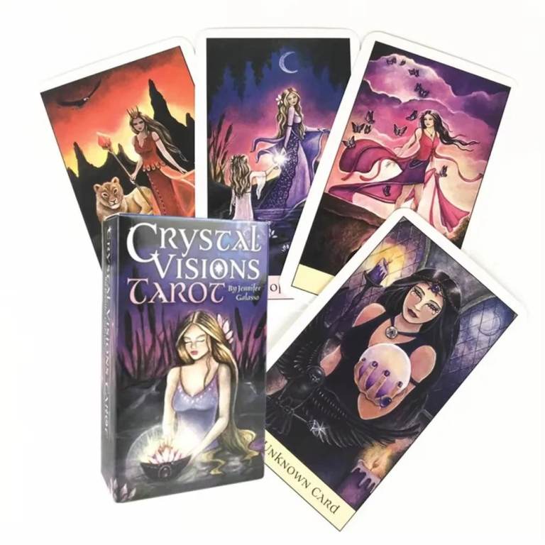 🔮Crystal Vision Tarot Cards  78 PCS Divination Deck with Guidance  Entertainment & Party Board Game