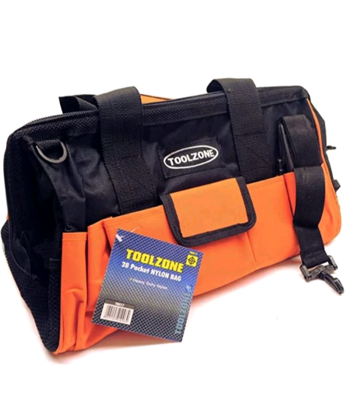Toolzone 28 pocket Nylon Bag 16"Brand new