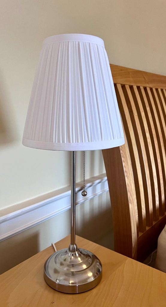 IKEA Two Silver Table Lamp  