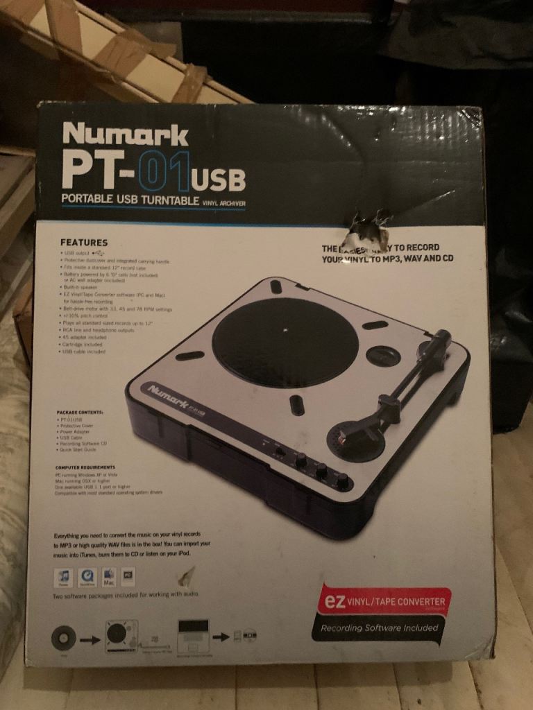 Numark PT01 USB Turntable