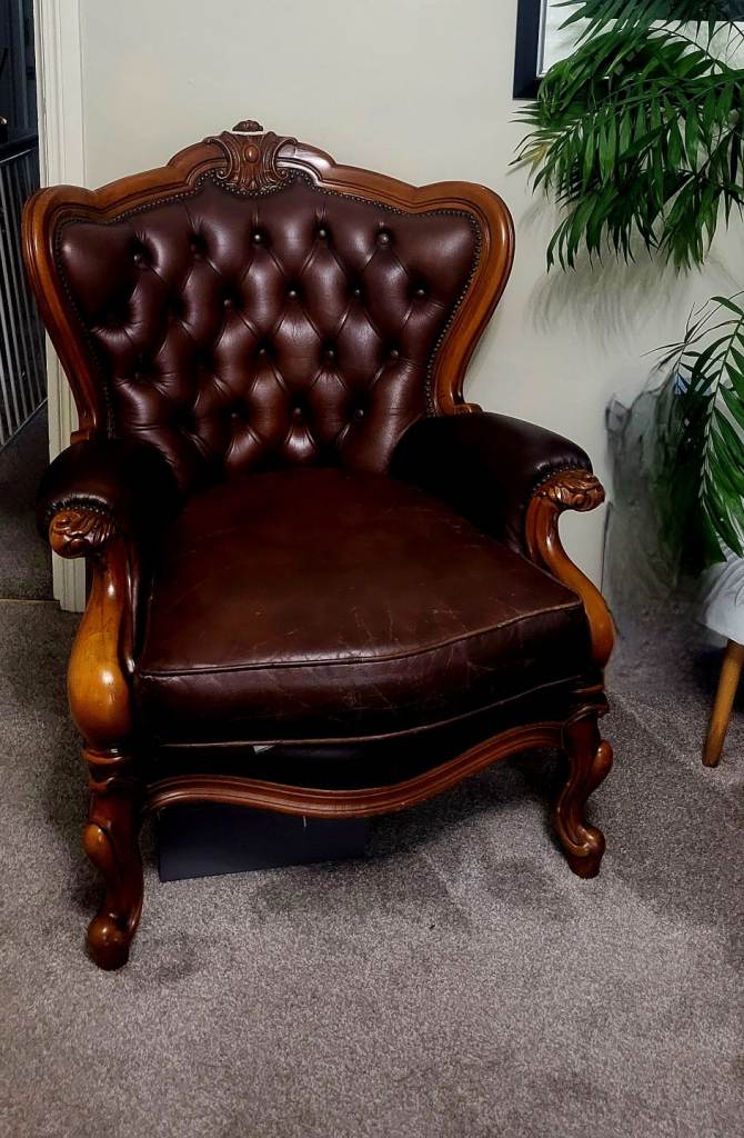 Leather armchairs
