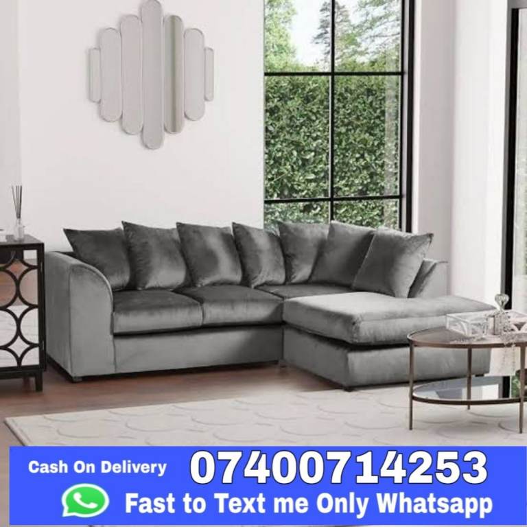 image for 🌟 Dylan L‑Shape Corner + 3+2 | Luxury Home Sofa Set