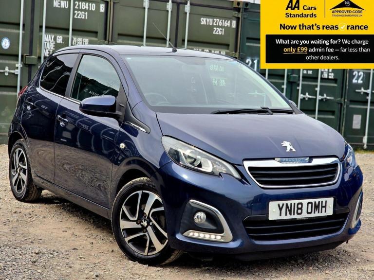 2018 Peugeot 108 1.0 Allure Hatchback 5dr Petrol 2 Tronic Euro 6 (68 ps) Hatchback Petrol Automatic
