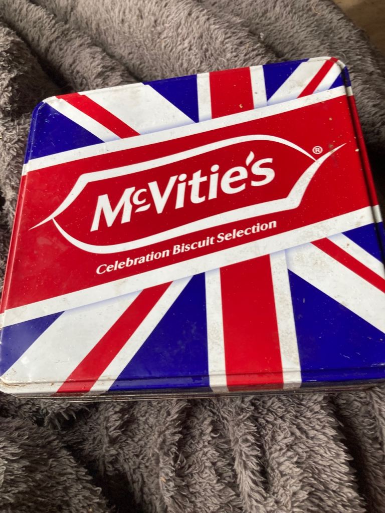 McVitie's Union Jack Biscuit Tin – Good Condition