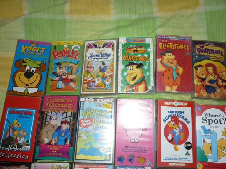 Children's VHS tapes