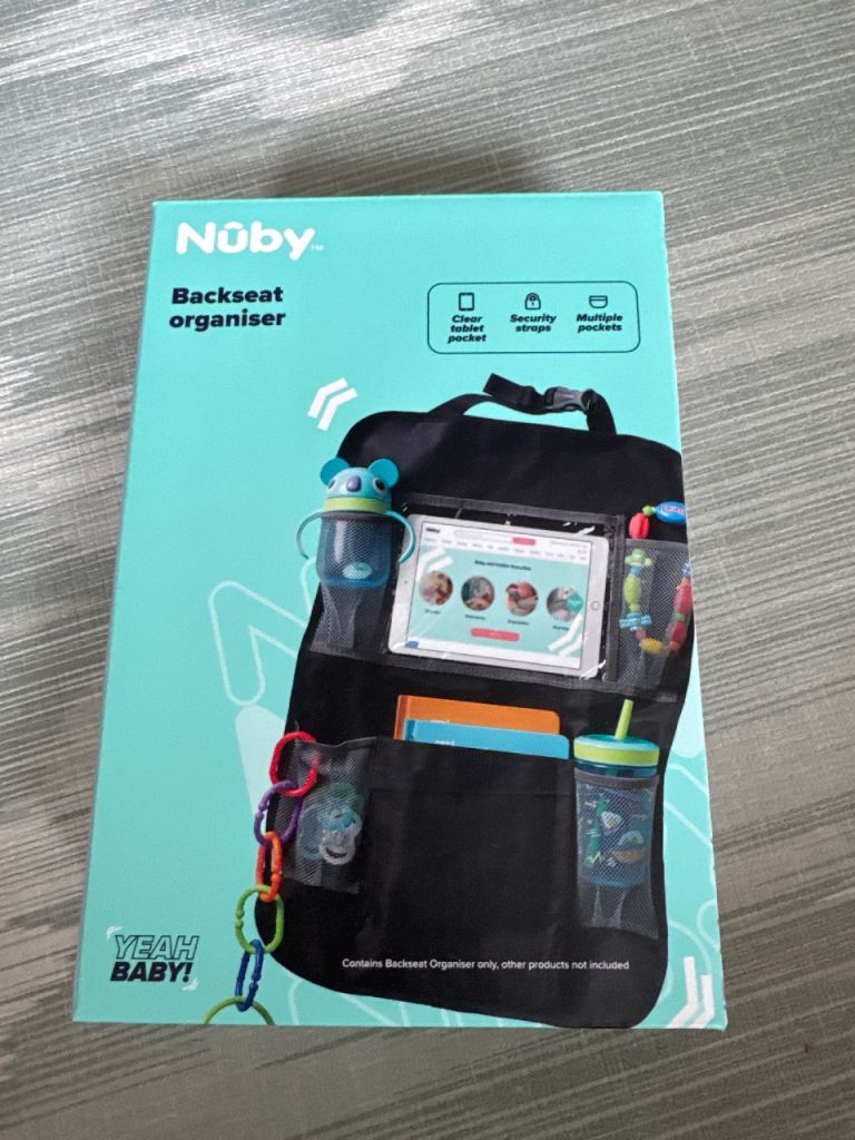 Nuby car seat organiser