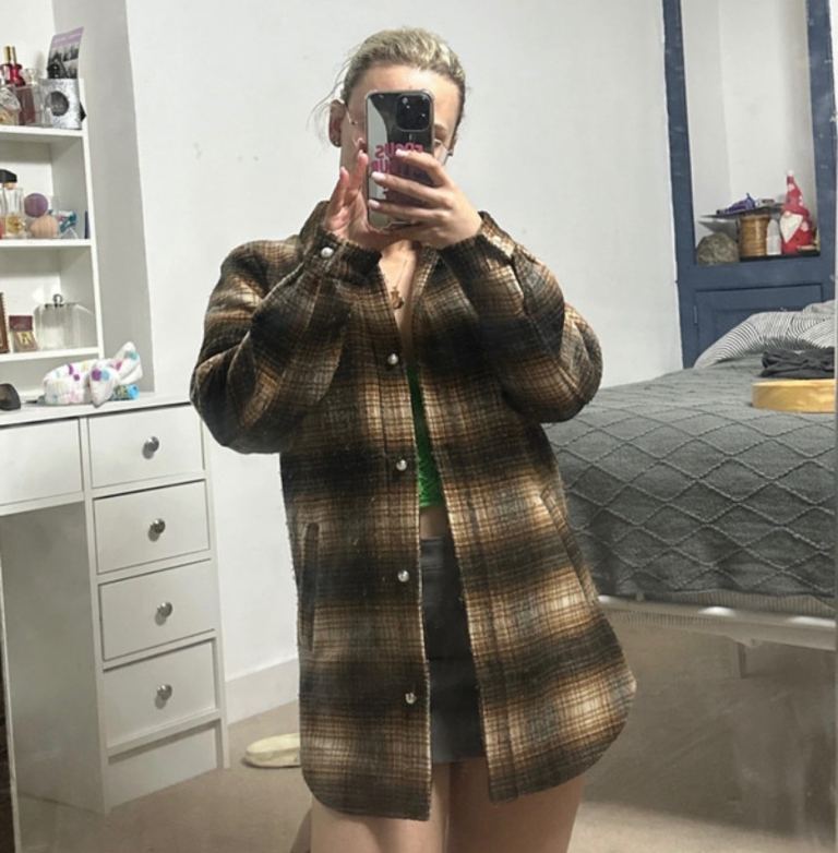 Checked jacket 