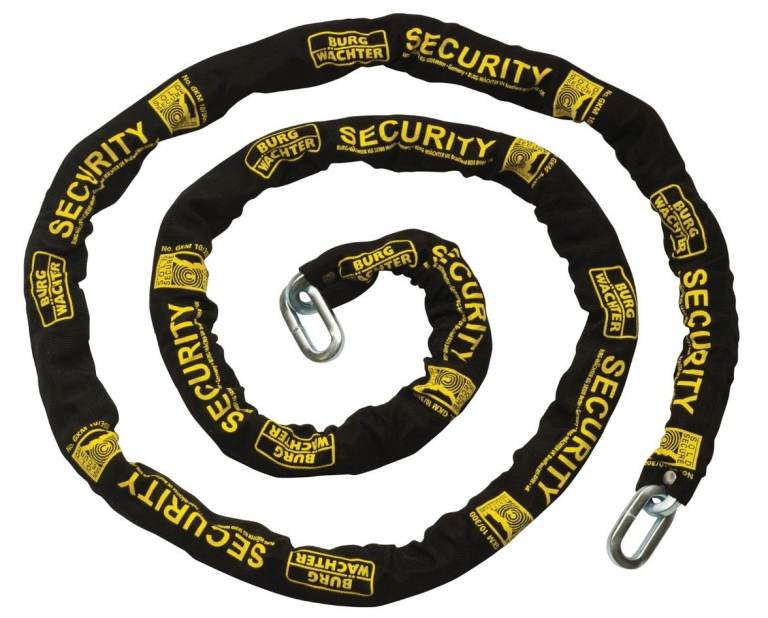 Burg-Wachter GKM 10/300 10mm Sold Gold Security Chain, Black, 3M, NEW