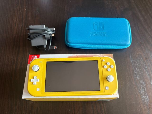 Nintendo Switch Lite (Yellow) with Official Carry Case and Charger