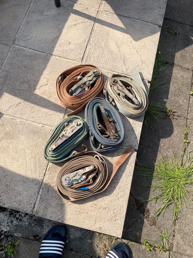 5 heavy duty ratchet straps