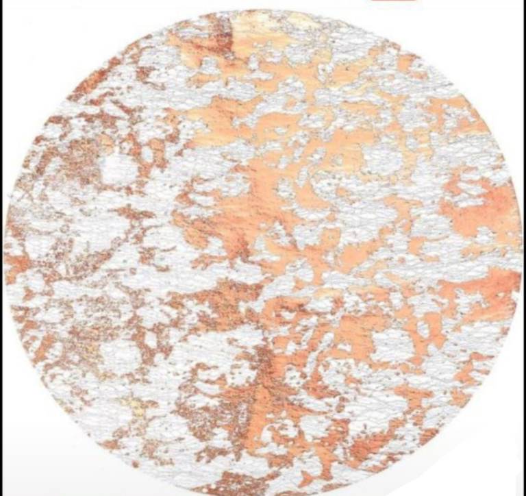 X80 Round Rose Gold metallic Placemats (For hire) collection only 
