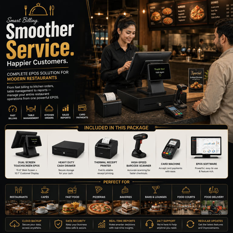 Complete EPOS Solution for Restaurants – New