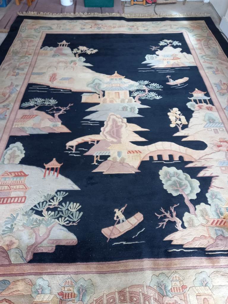 Black oriental NGC Carpet – Superwashed, Made in China