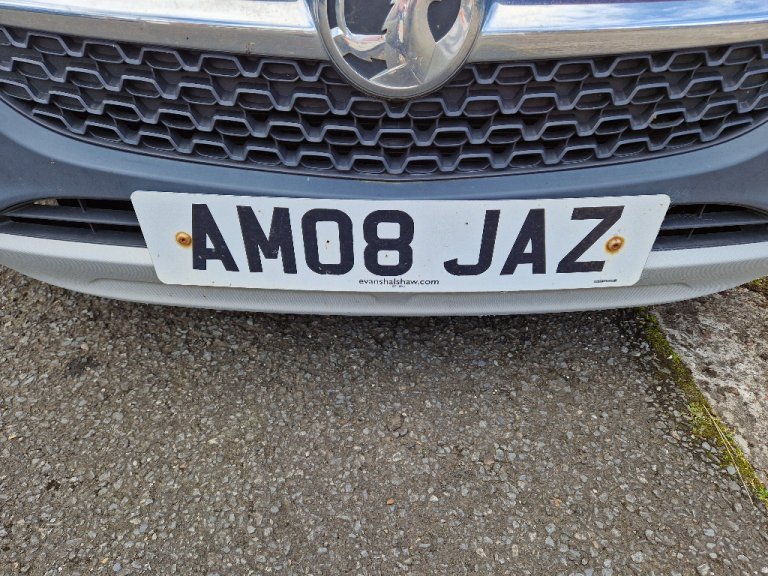AM 08 JAZ DVLA PRIVATE REG JAZ JAZZ JASMINE JAZMINE CAR PRIVATE No. Plate 