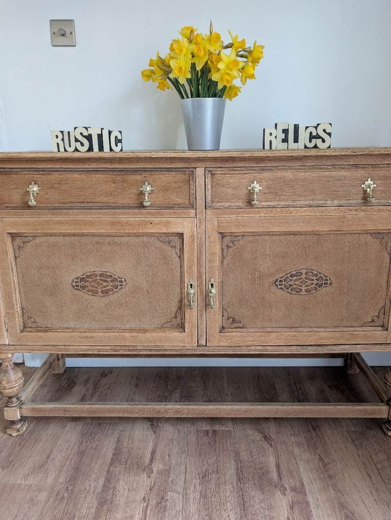 Antique sideboard console table 