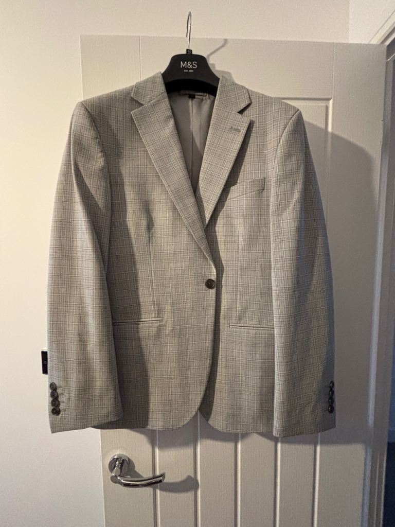 M & S 3 Piece Grey Suit 