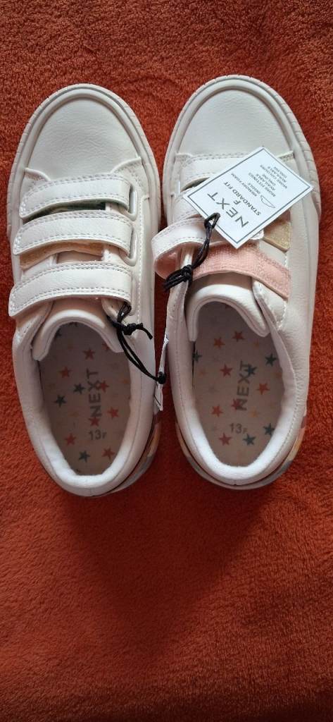 NEXT Girls Trainers, size 13. Standard F Fit