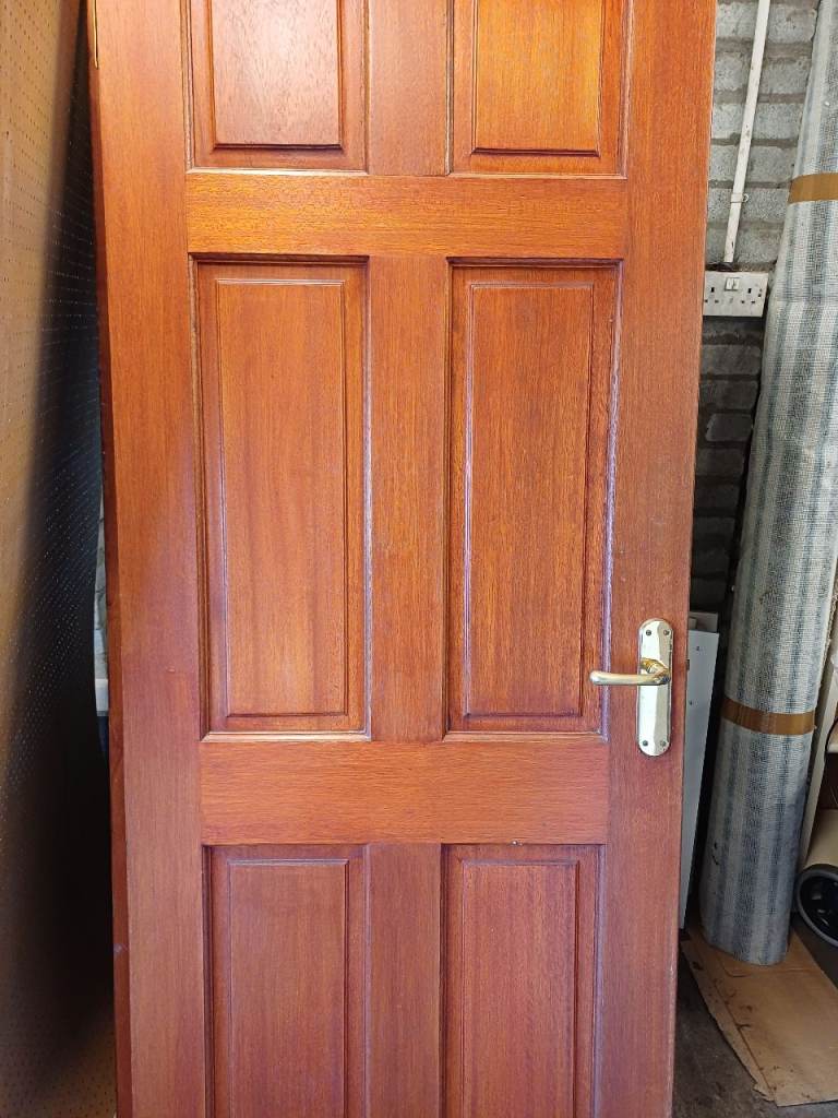 5 x 6 panel wooden door mahogany 